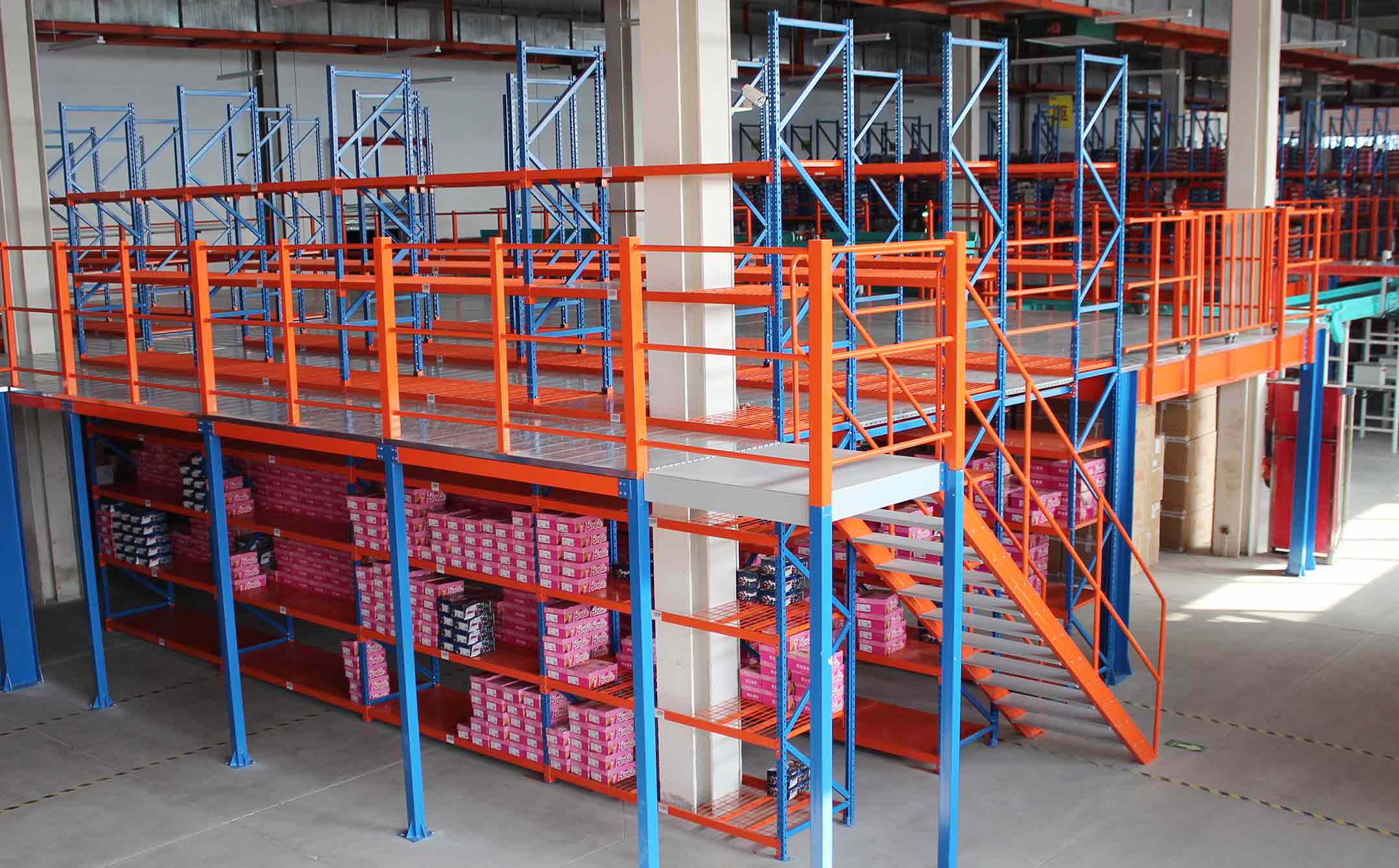 Warehouse Storage Steel Structure Mezzanine Warehouse Storage Steel Structure Mezzanine
